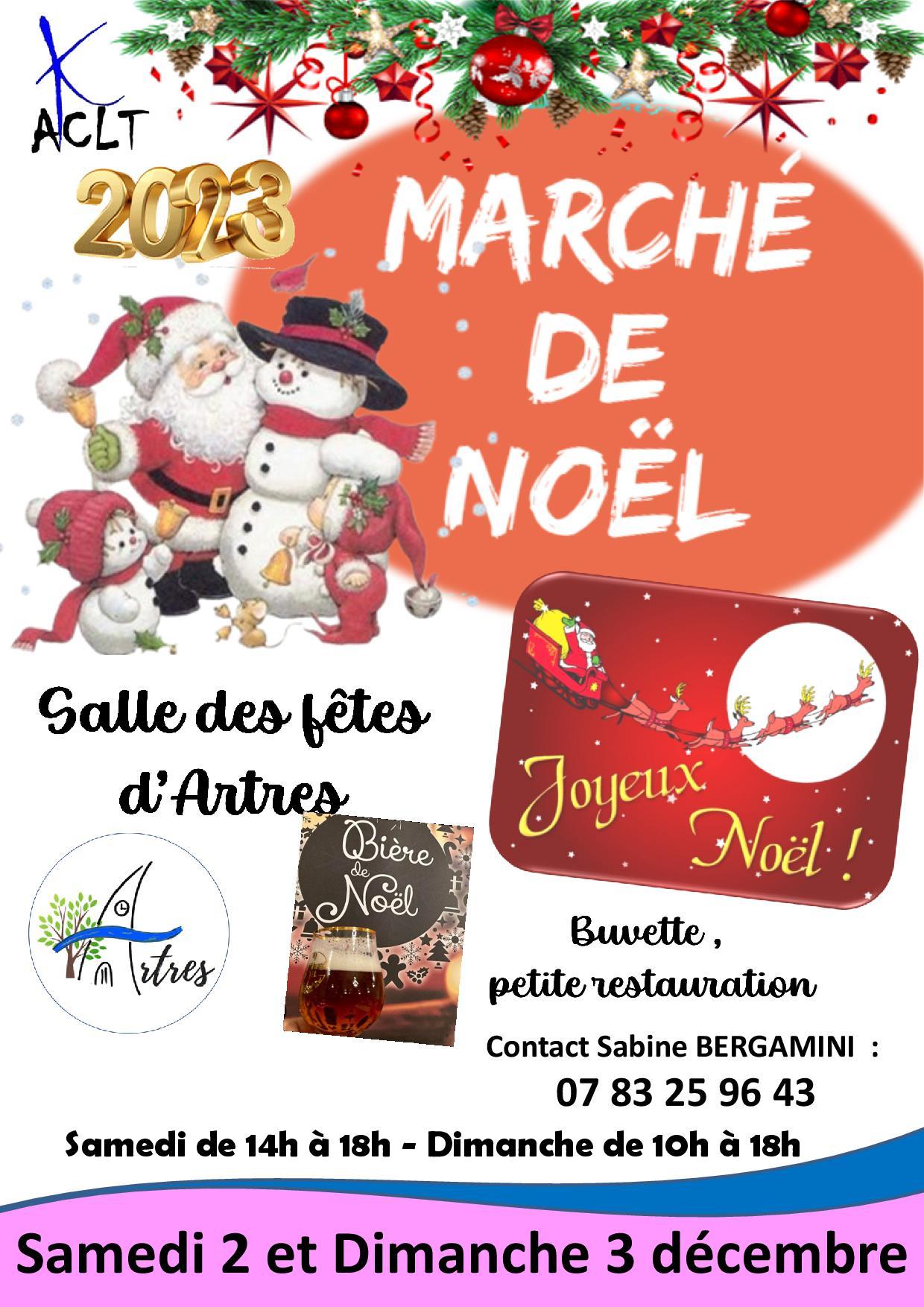 Affiche marche de noel artres 2023